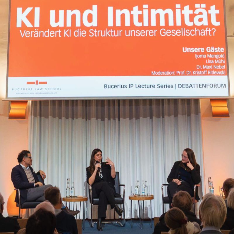 Lisa Mühl on AI and Intimacy at Bucerius Law&nbsp;School